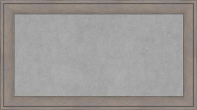 Amanti Art Grey Framed Magnetic Board 15x27 Small Vision Board by AmantiArt