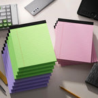 Roneky Legal Pads 8.5 x 11 Colored Notepad, 12 Pack Wide Ruled Lined Paper - Image 7