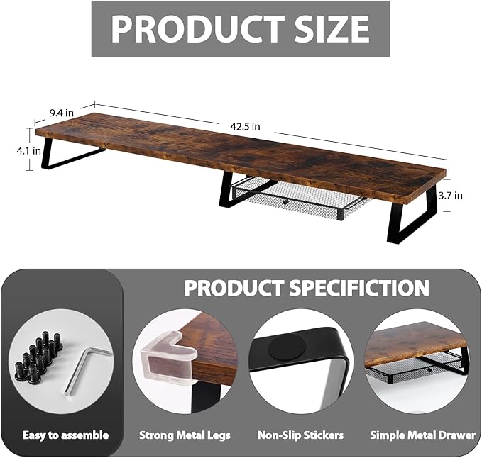 Aothia Dual Monitor Stand Riser - Image 3