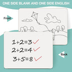 30 Pack Small White Boards, Teacher School, Include 30 Markers, 30 Erasers - Image 2