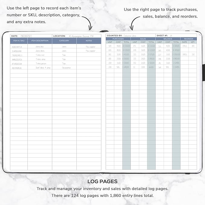 Clever Fox Inventory & Sales Log Book - Image 3