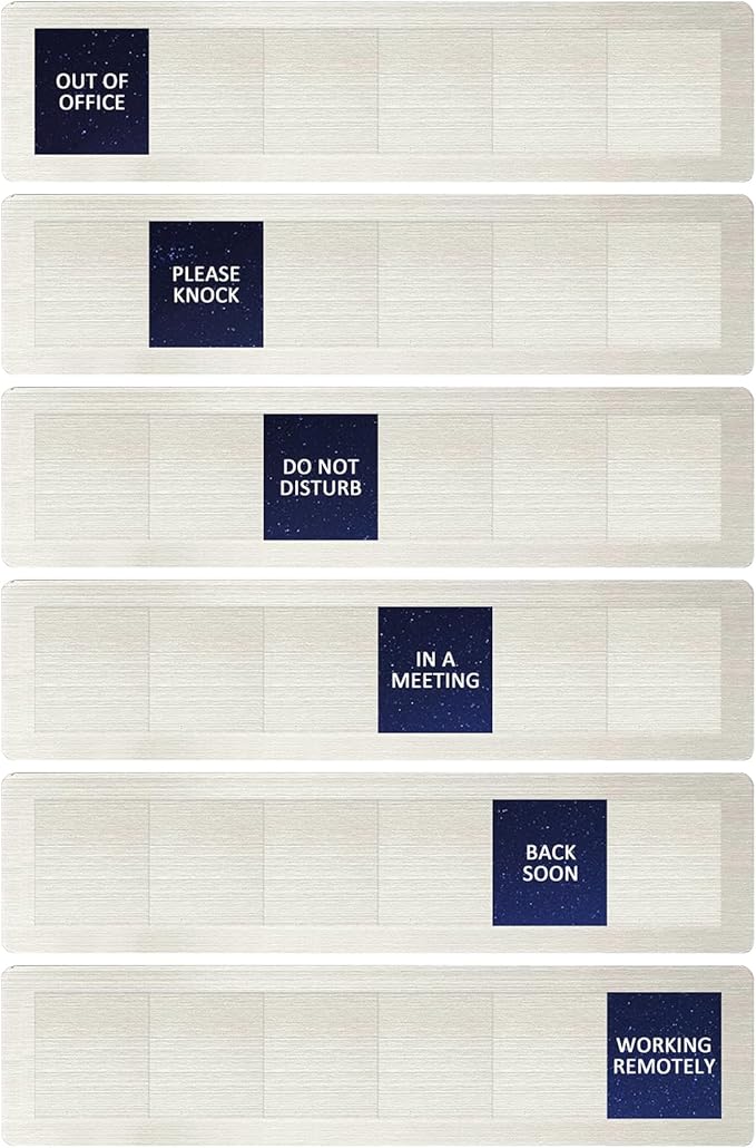 Privacy Door Sign, Do Not Disturb/Please Knock/Out of Office/in a Meeting/Back by LoYinLo