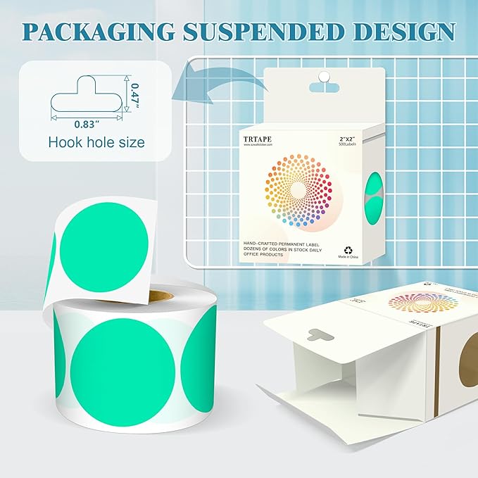 2 Inch Round Color Coding Labels - Image 3