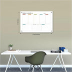 Glass Colorful Weekly Dry Erase Board - Image 2