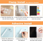 Monitor Memo Boards for Computer, Whole Transparent 2 Pack Multifunction - Image 5