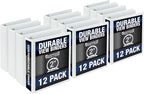 Samsill Durable 2 Inch Binder, Made in The USA, Round Ring Customizable Clear by Samsill