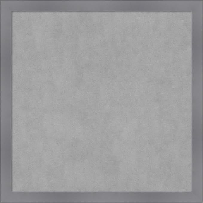 Amanti Art Grey Framed Magnetic Board 26x26 Medium Vision Board by AmantiArt