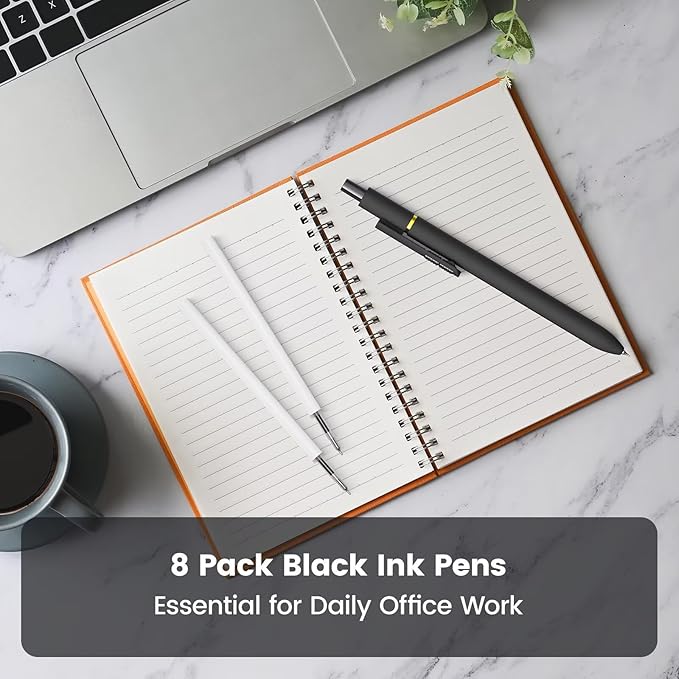 JIMMIDDA 8Pcs Black Gel Pens - Image 8