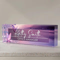 Personalized Name Plate for Desk, Custom Desk Name Plate, Acrylic Name Plate by EOBIBIFUN