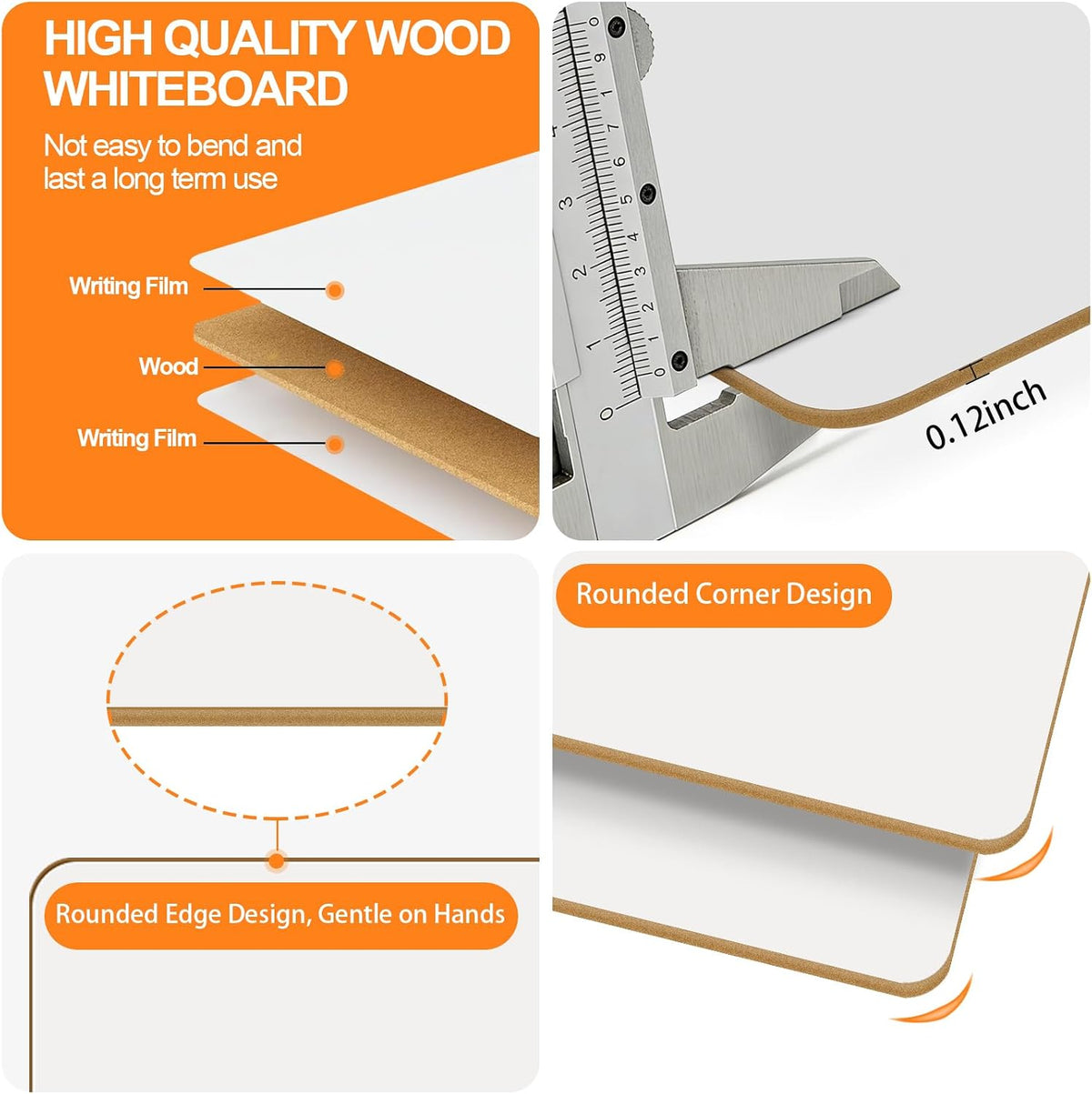 32 Pack 9"X12" Small White Boards for Students,Portable Mini Dry Er...