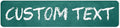 Custom Sign, Custom Street Sign, 11 Font Colors, 13 Font Styles, 4 Hole Options by MySignCenter