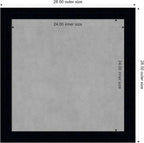 Amanti Art Black Framed Magnetic Board 28x28 Medium Vision Board - Image 3