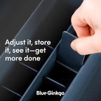 BLUE GINKGO Desk Organizer – Korean-Made Office Storage - Image 4
