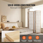 VEVOR Room Divider, 4 Panel Japanese Room Divider, Folding Privacy Screen Indoor - Image 5