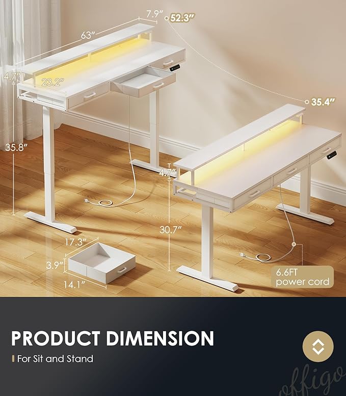 OffiGo Electric Standing Desk - Image 3