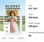Glossy Photo Paper 8.5 x 14, Goefun 200 GSM/54 LB Legal Printer Paper - Image 2