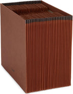 Blue Summit Supplies 31 Pocket Accordion File Organizer, Letter | Heavy-duty 80pt, open top, 31 daily tabs 1-31, for bills, receipts, and document sorting