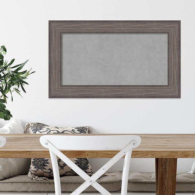 Amanti Art Grey Framed Magnetic Board 17x29 Small Vision Board - Image 5