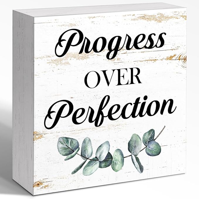 WUZYOU Inspirational Wood Box Sign by WUZYOU