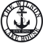 Personalized Lake House Decor, Custom Nautical Wall Decor, Nautical Decor by ENFODREAM
