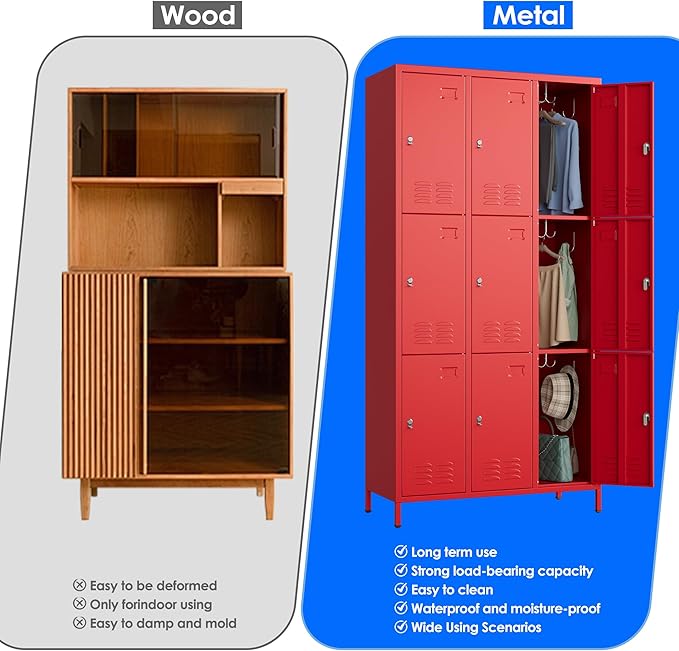 SUPEER 9 Doors Metal Locker - Image 6