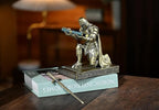 NCQIXIAO Medieval Templar Vanguard Officer Knight Pen Holder Pen Stand Desk - Image 7