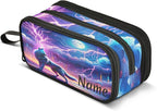 BOENLE Custom Wolf Howling Moon Lightning Pencil Case Box Boys Girls by BOENLE-WELCOMEYOURCOMING