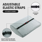 HOMBYS Lumbar Support Pillow for Recliner Chair, Memory Foam Back Support - Image 4