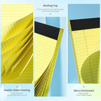 Yellow Legal Pad, 8.5 x 11 College Ruled Notepad, 12 Pack Legal Notepads 8.5 x - Image 3