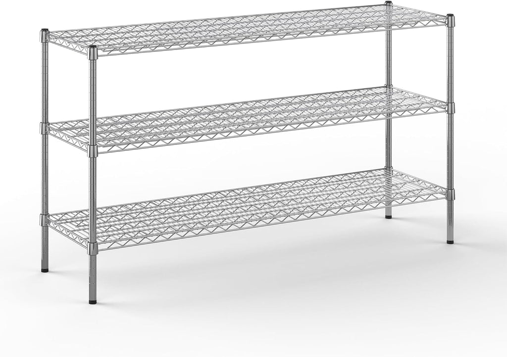 Regal Altair 18" Deep x 60" Wide x 34" Height Wire Shelving Kit | 3-Tier | NSF