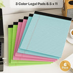 Legal Pads 8.5 x 11, 12 Pack Colored Note Pads 8.5 x 11 Pink Notepad 8.5 x 11 - Image 5