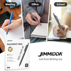 JIMMIDDA Pens Bulk, 52 Pack Ballpoint Black & Blue Ink, 1.0MM Medium Point Bluk - Image 7