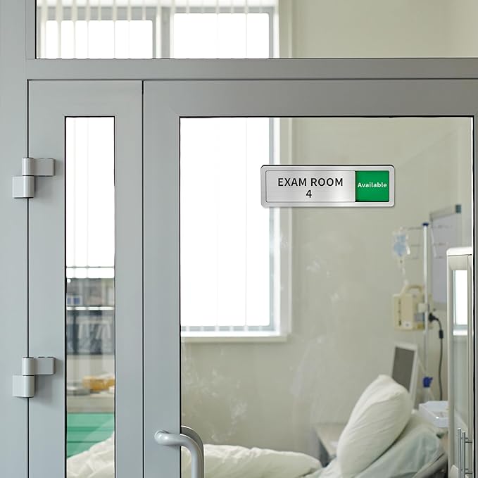 Exam Room Sign, Exam Room Numbers, In Use/Available Slider Door Signs - Image 5