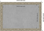 Amanti Art Silver Framed Magnetic Board 28x40 Large Vision Board - Image 2