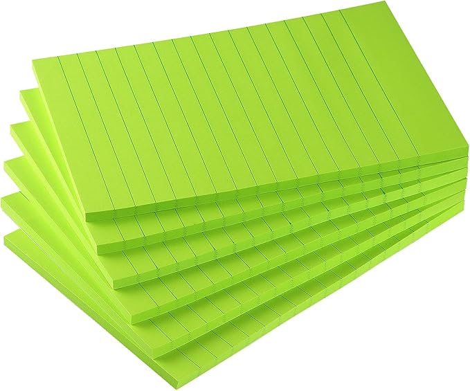 Early Buy 6 Pads Lined Sticky Notes by EarlyBuy