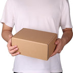 PHAREGE 9x6x4 inch Shipping Boxes 6 Pack Brown, Tab Lock Tuck Top Mailer Boxes - Image 4