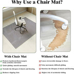 Koonmi Tempered Glass Chair Mat - Image 2