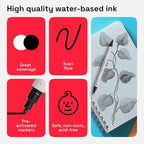 ARTISTRO 5 Black Acrylic Paint Markers - Image 4