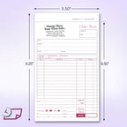 NextDayLabels - NCR Carbonless Order Forms, Bound Wraparound Cover, 50 Sets per - Image 5