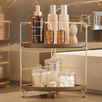 FSyueyun 2-Tier Corner Bathroom Counter Organizer, Tool-Less Installation by FSyueyun
