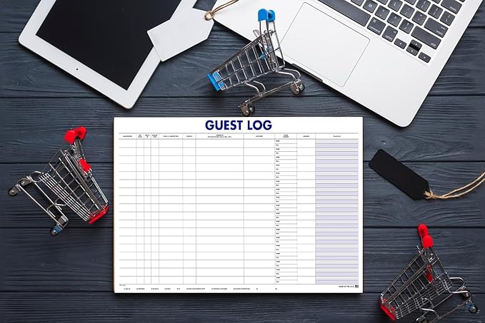 Guest Log Book for Automotive Dealerships – Customer Sign-in Tracking Log – 17" - Image 7