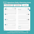 IN-LUXPRO Planner 2026 Daily Weekly and Monthly, 6.5"x3.75", 12 Months Spiral - Image 3