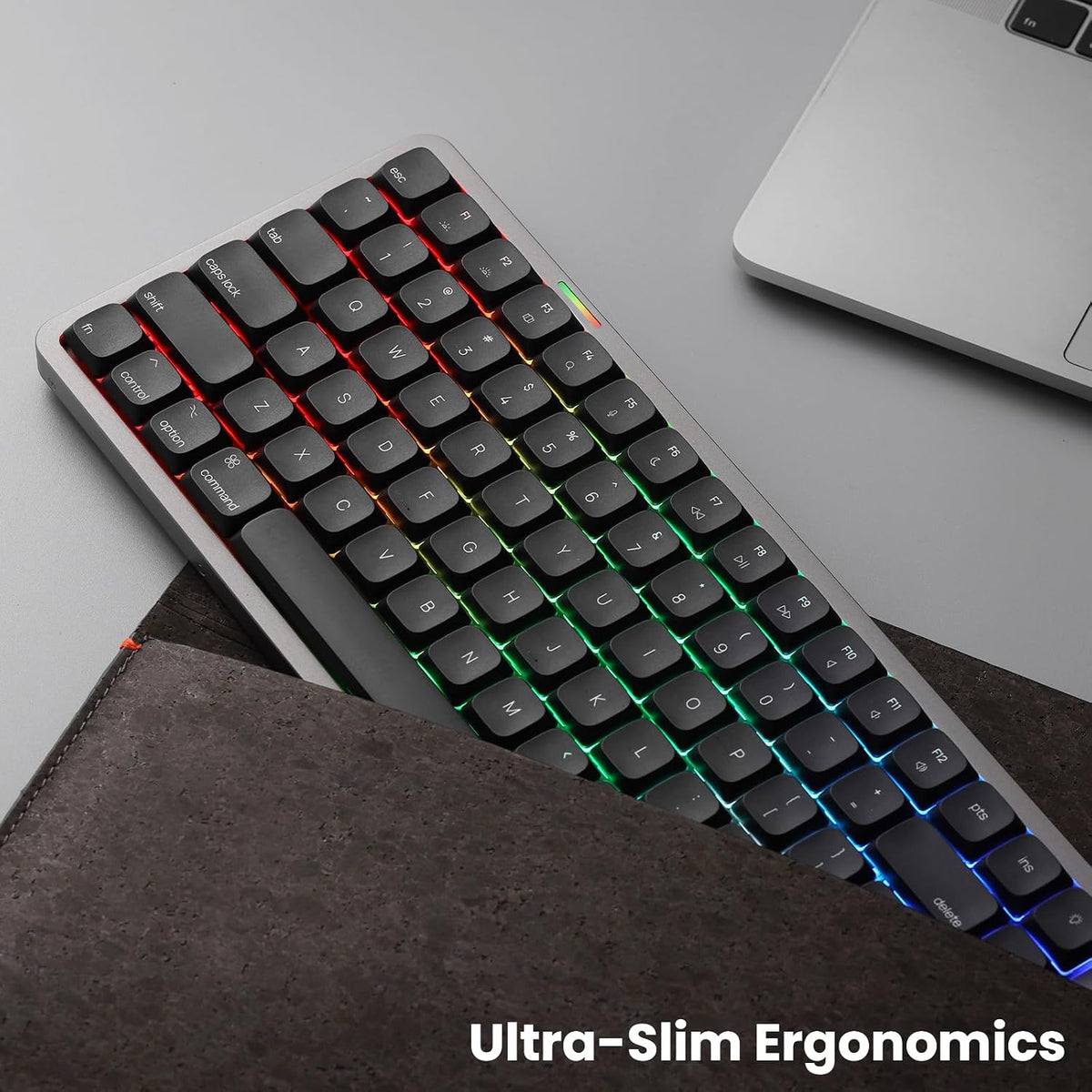 Akko Air 01 Low Profile Wireless Mechanical Keyboard RGB Backlit, Hot Swappab...