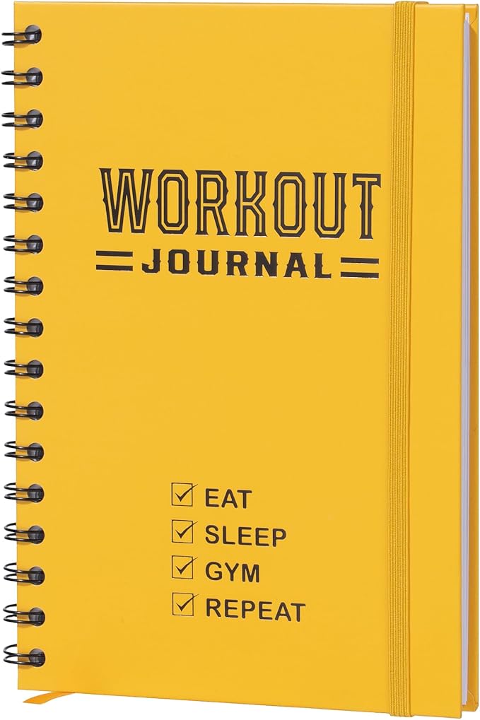 Nextnoid Hardcover Fitness Journal Workout Planner by Nextnoid