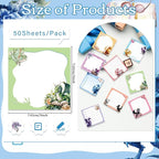 Lovarywow Dragon Sticky Notes Gifts, 9 Pack Cute Dragon Notepads 3x3 Inch Gifts - Image 2