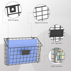X-cosrack Detachable Hanging Wall Files Rack&3-Tier Metal Folder Wall File - Image 4