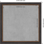 Amanti Art Black Framed Magnetic Board 23x23 Medium Vision Board - Image 3