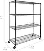 Seville Classics UltraDurable Heavy Duty NSF Solid Steel Wire Rack Storage Unit - Image 3