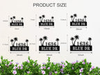 Personalized Palm Tree Address Sign, House Number Sign, Address Number - Image 5