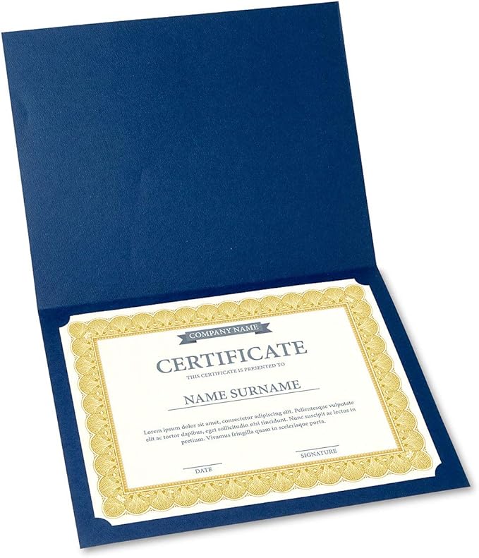 Elite Gold & White Parchment Certificate Papers - Image 5
